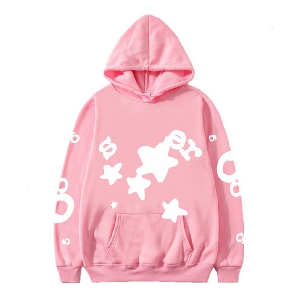 Spider Hoodie 23S Men Designer Hoodies Spider Pant Women Winter Pink Hoodie Fashion Casual Web Loose Pullover Stereo Hip Hop Sweatshirts Spi