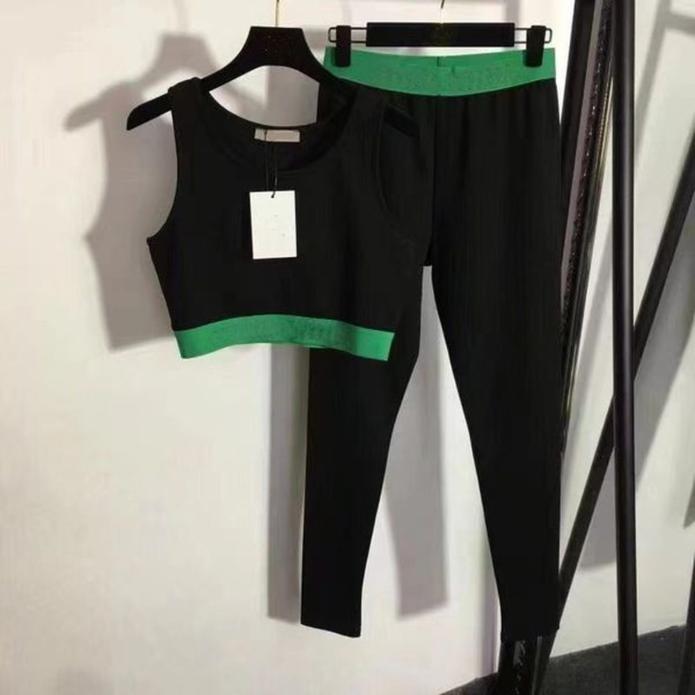 sport set womens two piece tracksuits top long leggings set