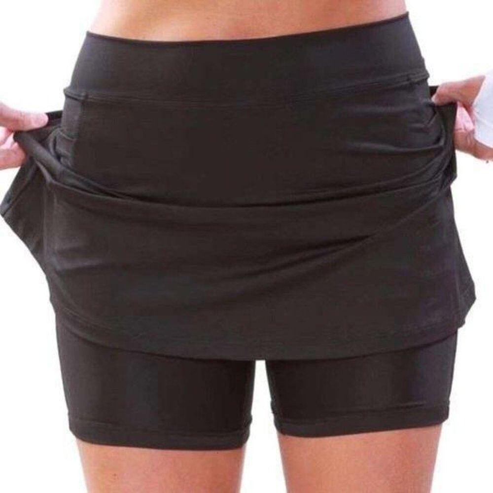 sports fiess skirt high waist breathable running tennis golf shorts
