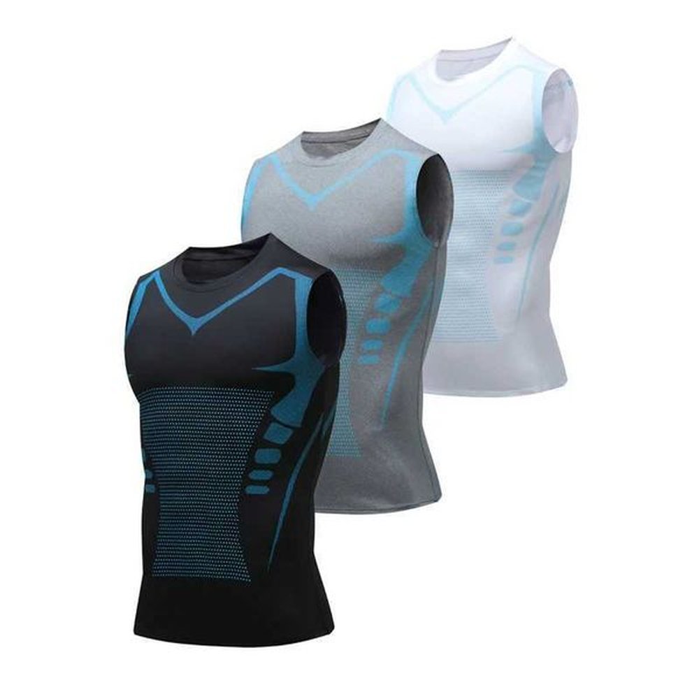 Sports vest mens short sLeeved quick drying sLeeveless ice silk T-shirt training fitness suit summer thin W250111