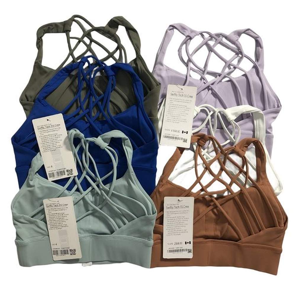 sports yoga bra with chest pad women back cross sports