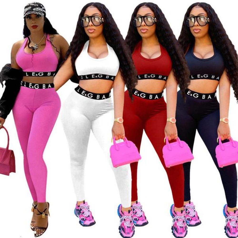 sports yoga elastic tracksuits for womens fashion versatile two piece