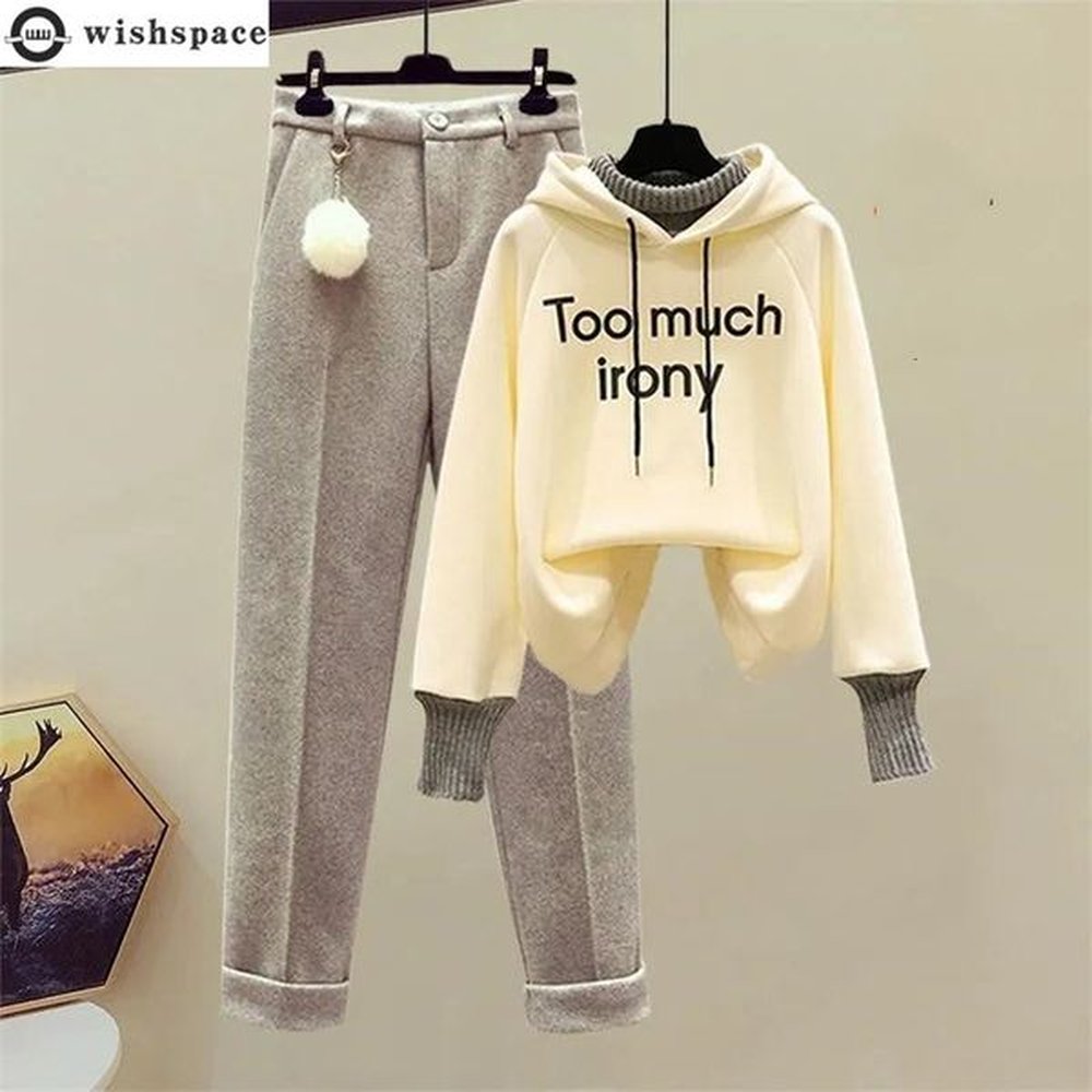 spring and autumn set womens korean edition loose and suitable