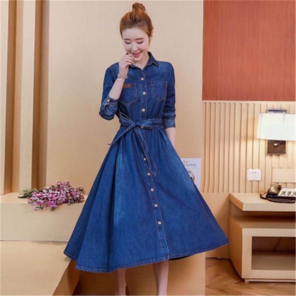 spring and autumn style new korean version of the lapel