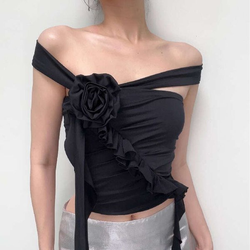 spring european and american womens spicy girl design sense threedimensional