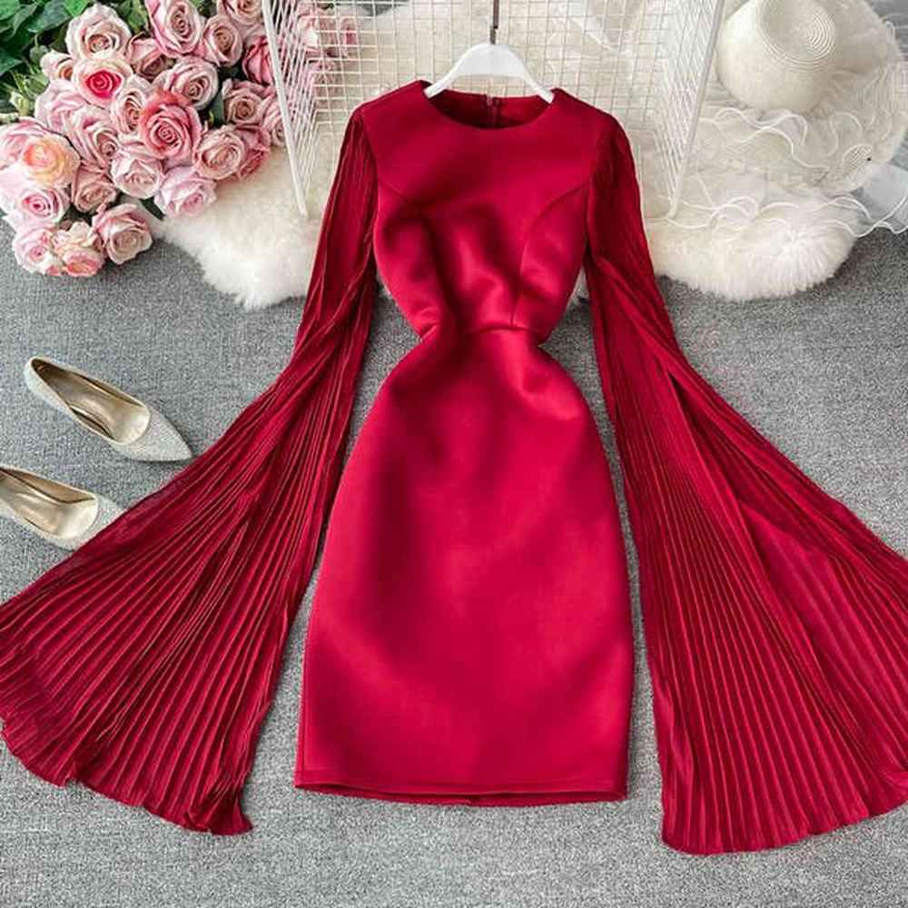 spring summer solid color elegant womens wedding dress birthday party