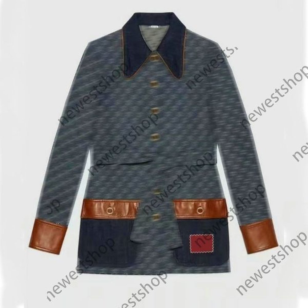spring womens denim jackets designers coat paris double letter print