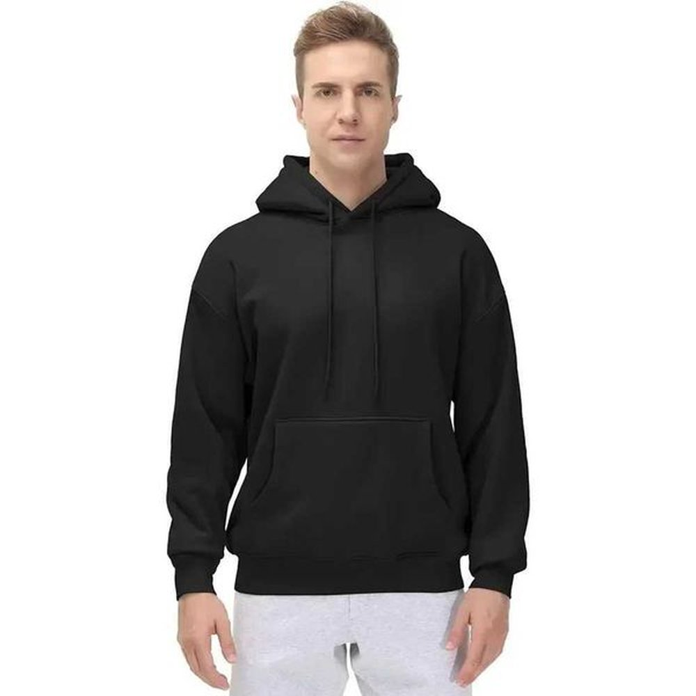 Spring/Fall Mens and womens plain black/grey hooded sweatshirts Street wear Running sweatshirts Casual loose hoodie pulloversXJ241128