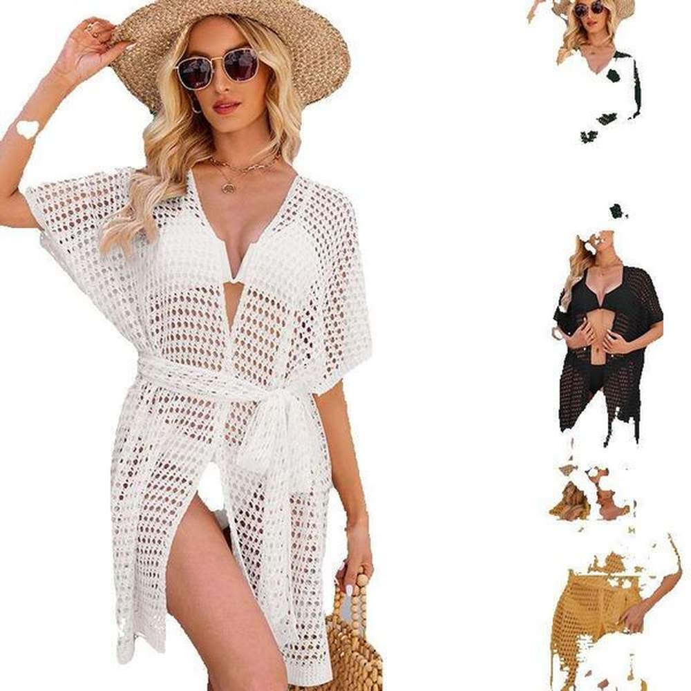 springsummer new womens hollow knitted cardigan popular on the