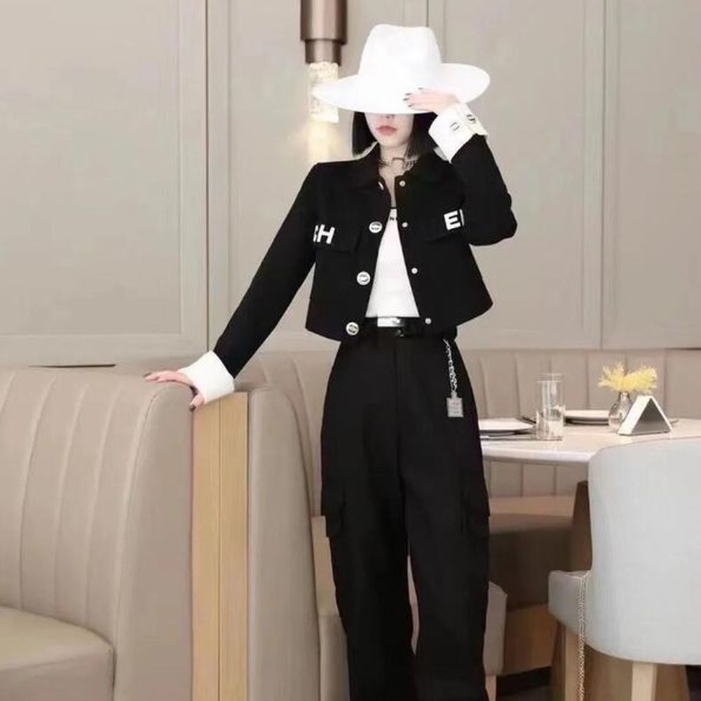 ss designer womens jackets top quality lapel polo fashion chest