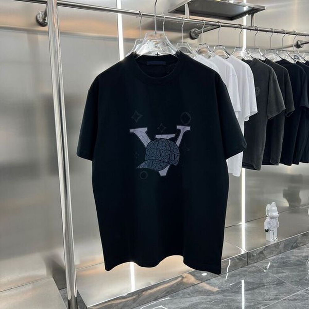2023ss Men's Tshirt Spring/Summer Trend Fashion Short Sleeve T-Shirt High Quality Jacquard Women's Men's Clothing Size m-xxxl