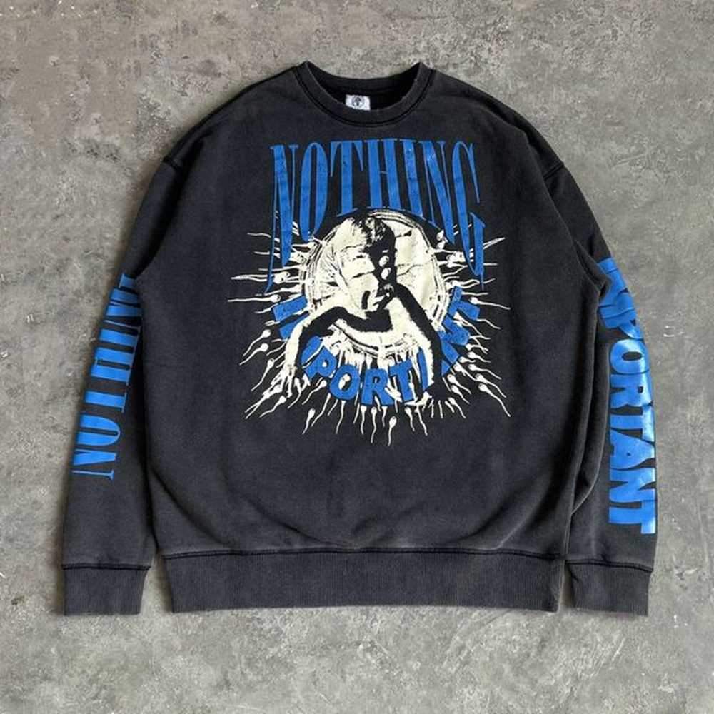 25SS Printing Oversized Men Clothing Women Round Neck Sweatshirts