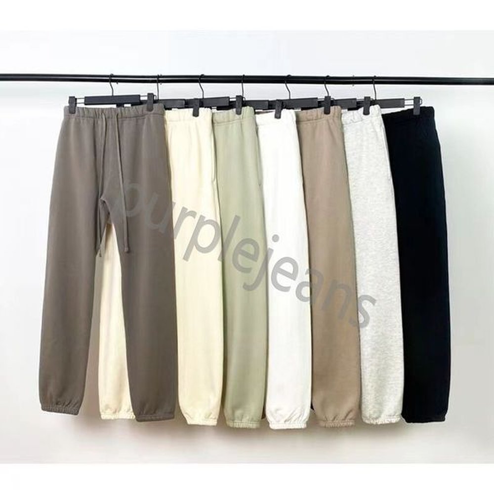 24ss Short Mens Designer Pants clothing Pantoufle Solid Color Black and White Sweatpants for Men Women Jogger hoodie set