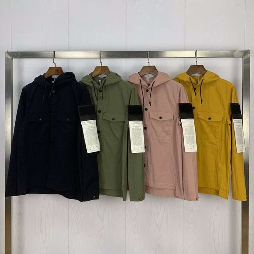 24ss stone jacket Men's Spring Sleeve Patched Women Men Coat jacket Streetwear Down Windbreaker cp jackets