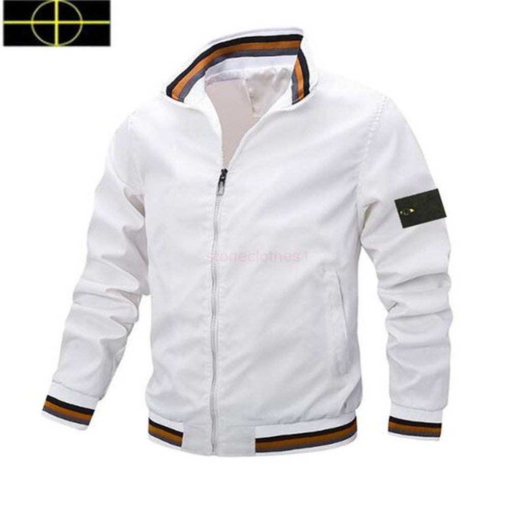 25ss stones jacket islands cargo jumper Designer men's brand windbreaker jacket letters men and women spring and autumn classic striped