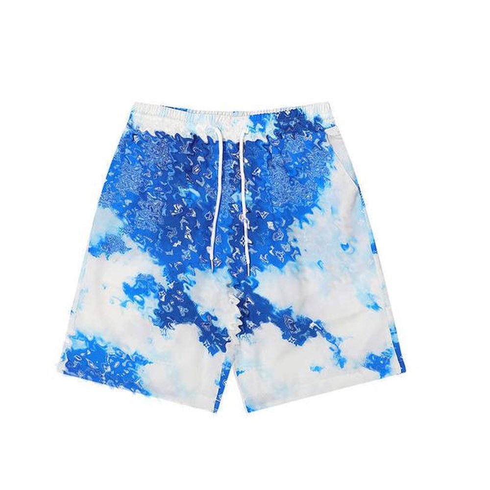 Ss Summer Men Board Shorts Contrast Color Letter Pattern Fashion Ins Hot Men Swimwear Trendy Breathable Beach Swim ShortsVP91VP91VP91
