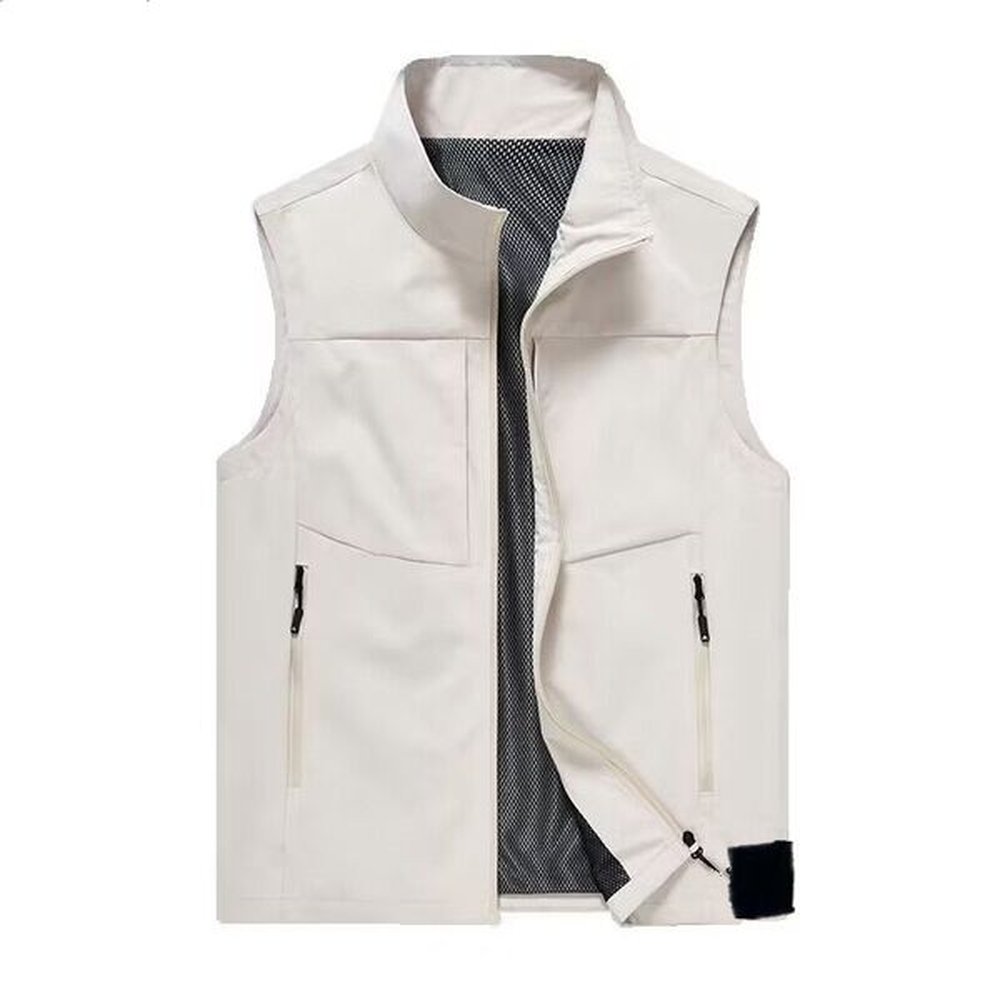 25ss Vest Designer Vest Body Warmer Gilet Jacket Men Designer Stand Collar Embroidery Casual Slim Warm Winter Mens Veste Femme