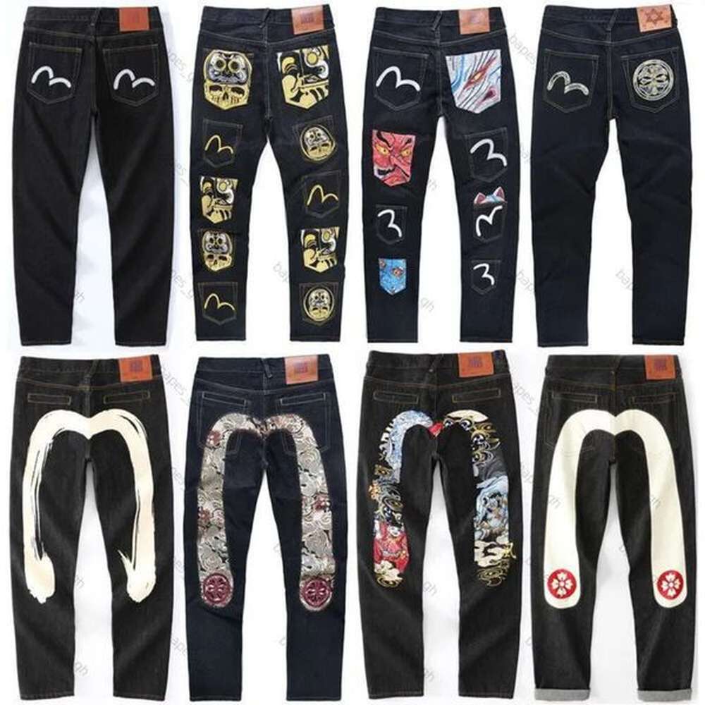 stack purple mens designer jeans woman designer man jeans evisue jeans New Purple Jeans American Jnco Jeans Y2k Jeans High Street Fashion Ne