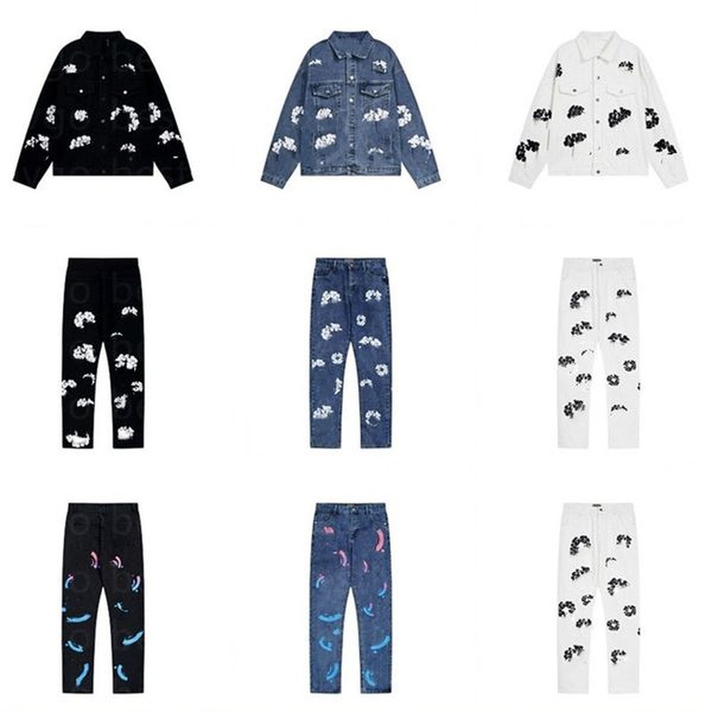 Stacked Shorts Designer Pour Hommes Jean Summer Men Short Pants Fashion Beggar Scraped Hip Hop Printing Folower Coated Jeans
