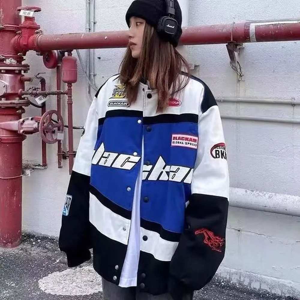 street motorcycle jacket for women in spring and autumn ins