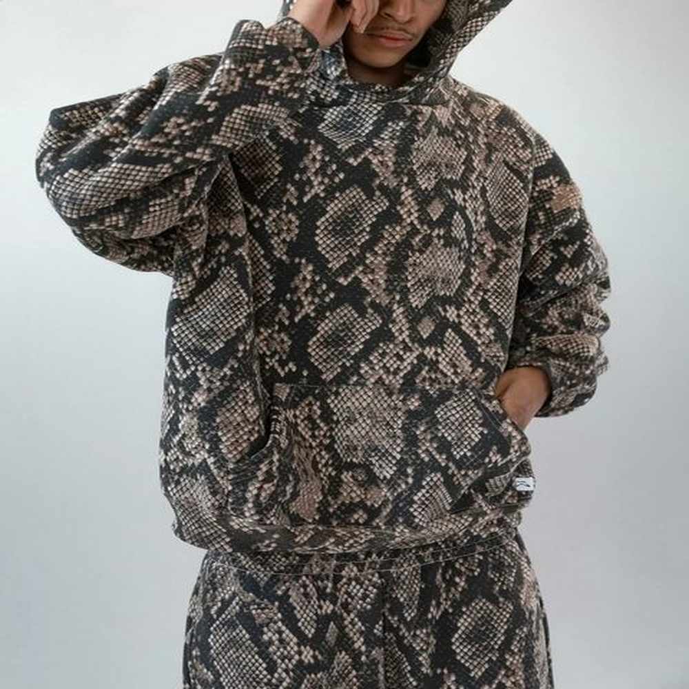 Streetwear Python Graphic Pullover Hoodie Harajuku Gothic Oversized Sweatshirt Y2K Mens Womens Retro Autumn Winter Clothing 241225