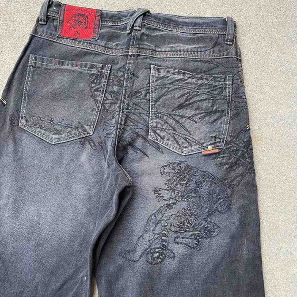 Streetwear Shorts Y2K Gothic Hip Hop Embroidery Retro Black Baggy Jeans Denim Gym Shorts Mens High Waist Casual Basketball ShortX240914