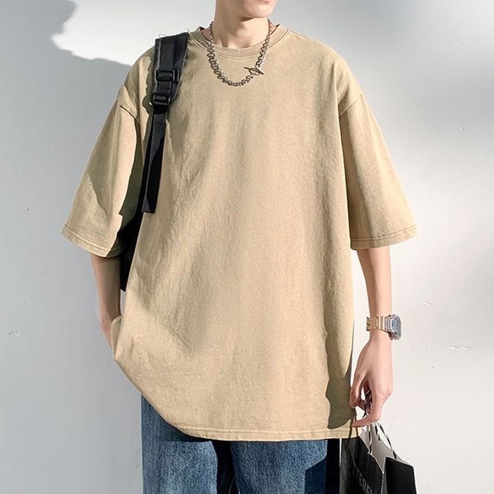 Streetwear Summer Mens Oversized T Shirt Design Batik Acid Washed T-shirts Women Short Sleeve Heavy Fabric Cotton Top Tees