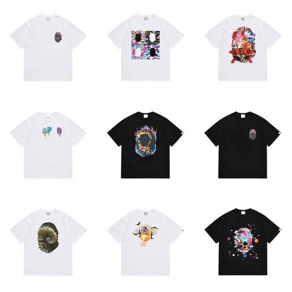 Streetwear T Shirt Luxury T Shirts for Mens Graphic Tees Tshirts Designer Men Shorts Crew Neck Short Sleeve Breathable Cotton Casual Slim Fi
