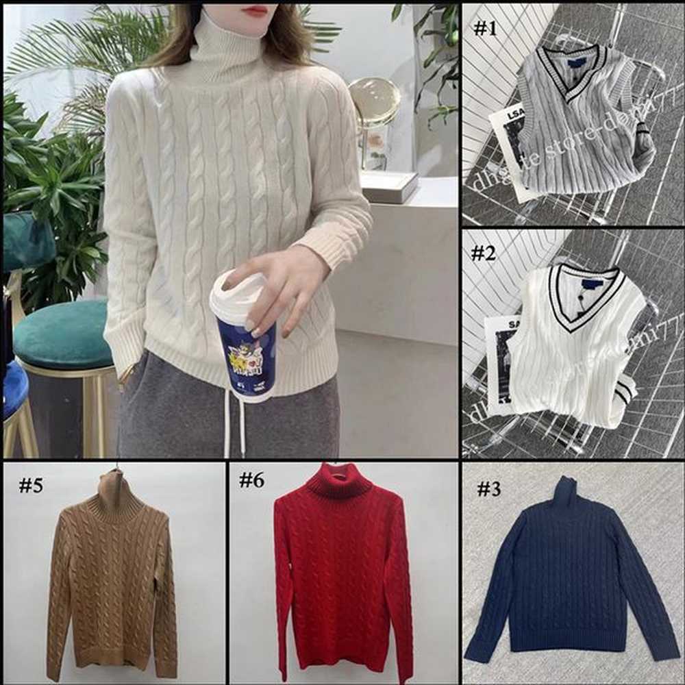 styles fashion embroidered logo womens knitted vest vneck fried dough