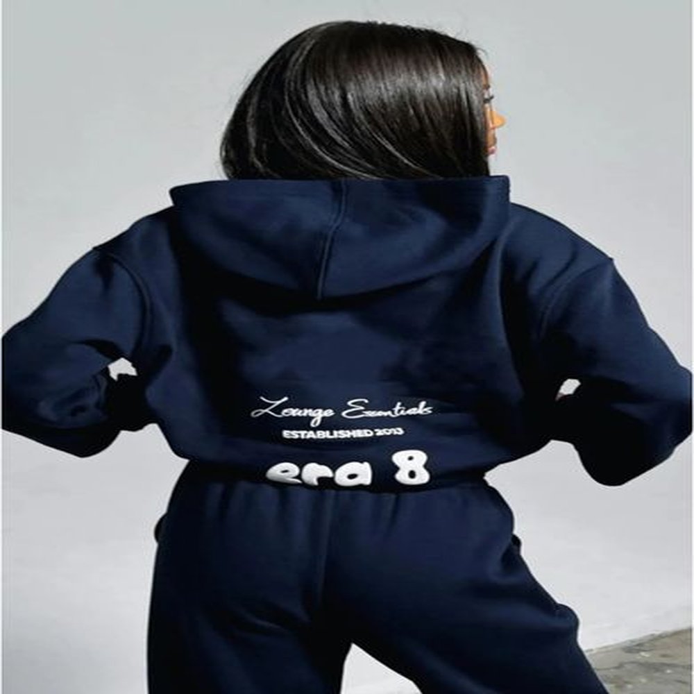 stylish lady foam letter printed sporty piece set women