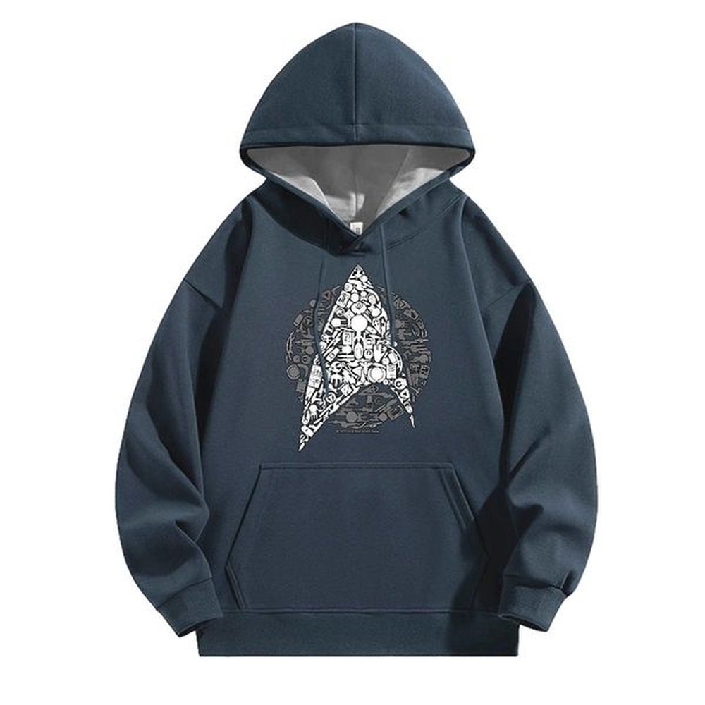 Stylist Man Hoodie Breathable Soft Popular Mens Hoodie Skull Tops Street Casual Velvet Thick