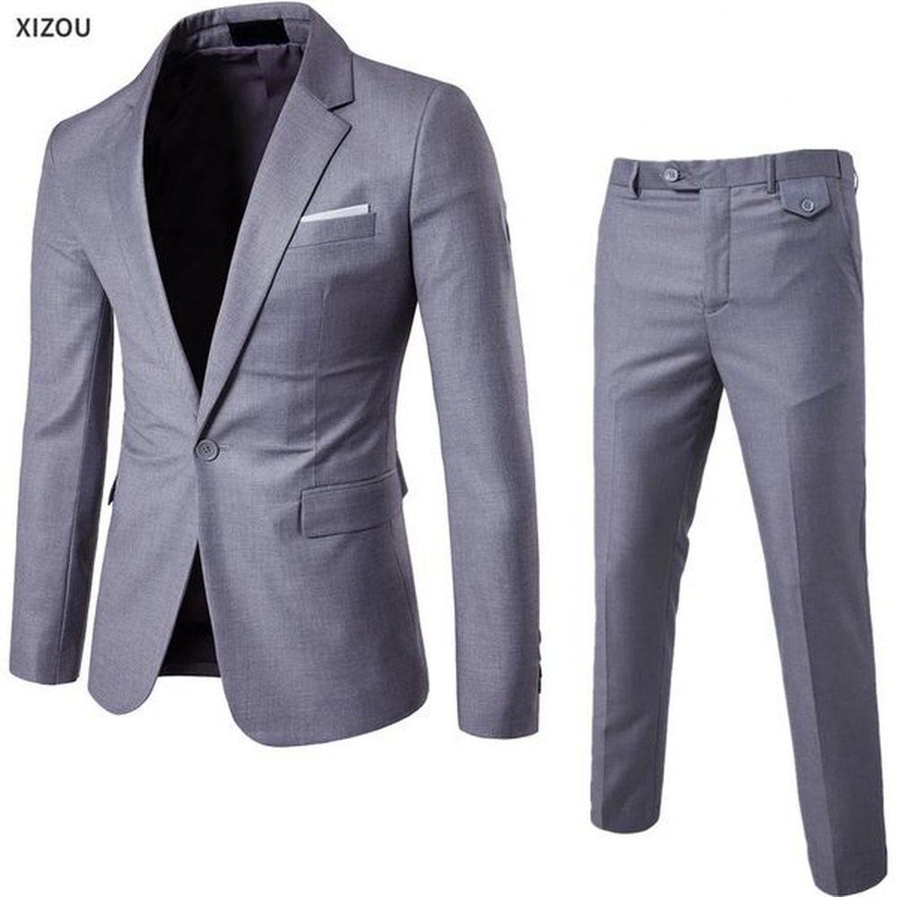 Suit Men Blazers 2 Pieces Elegant 3 Sets For Wedding y Business Jackets Vest Pants Coats Formal Costumes 241225