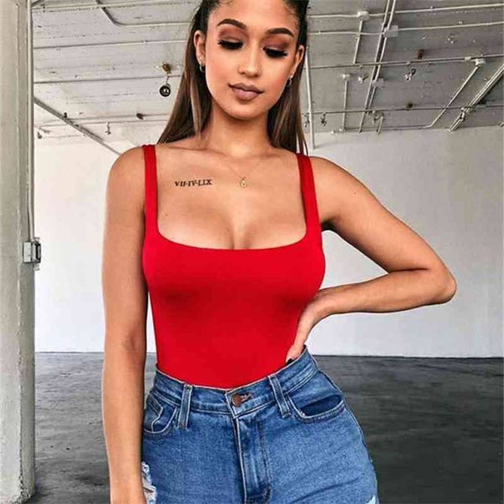 summer body top basic sleeveless rompers womens jumpsuit sexy bodycon