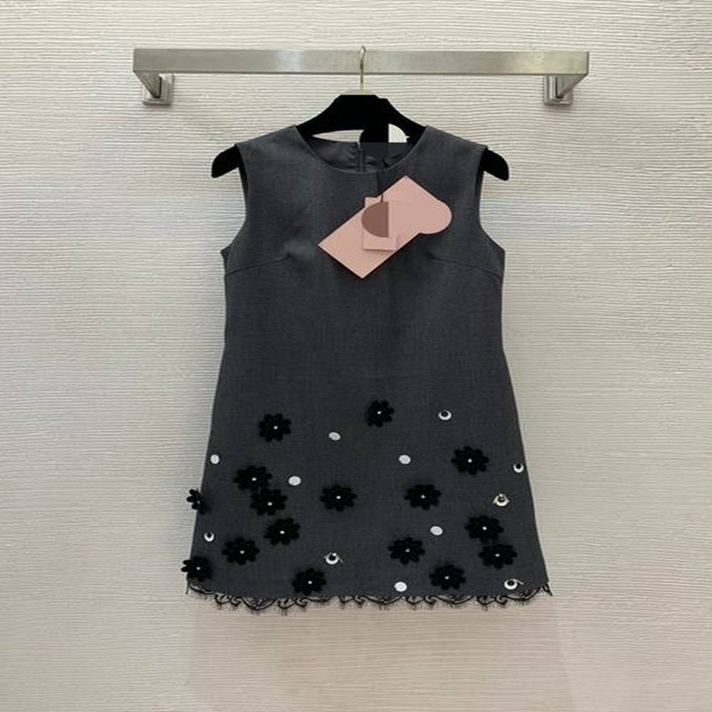 summer brand same style dress sleeveless crew neck