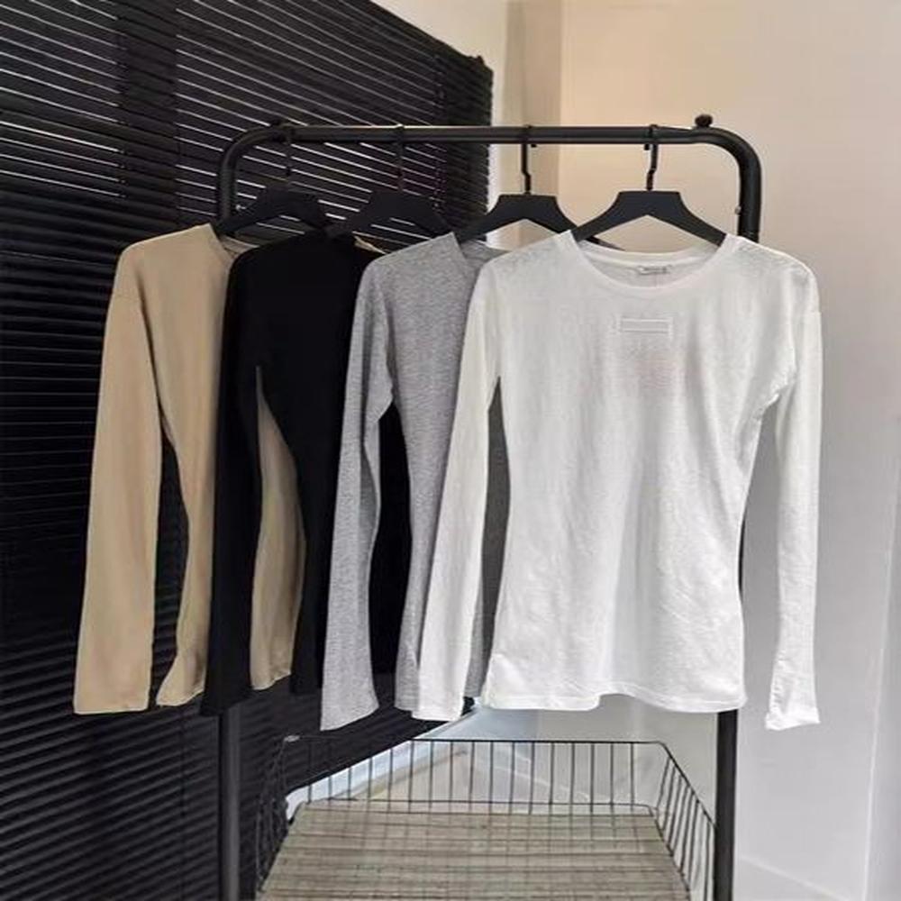 summer brand t shirt women long sleeves basic cotton tshirt