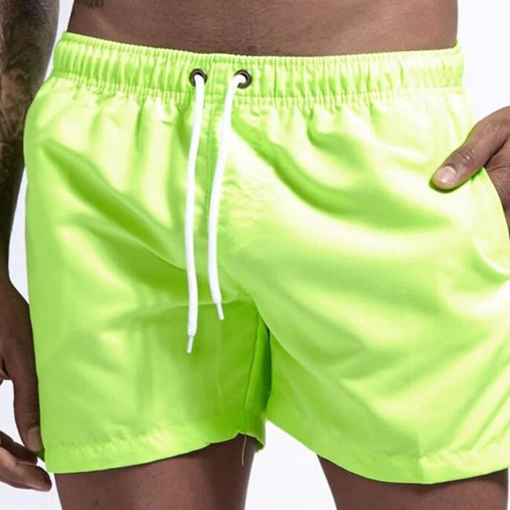 Summer casual men's trunks beach short designer pants drawstring loose quick dry swimming shorts mesh lining plus size usa man