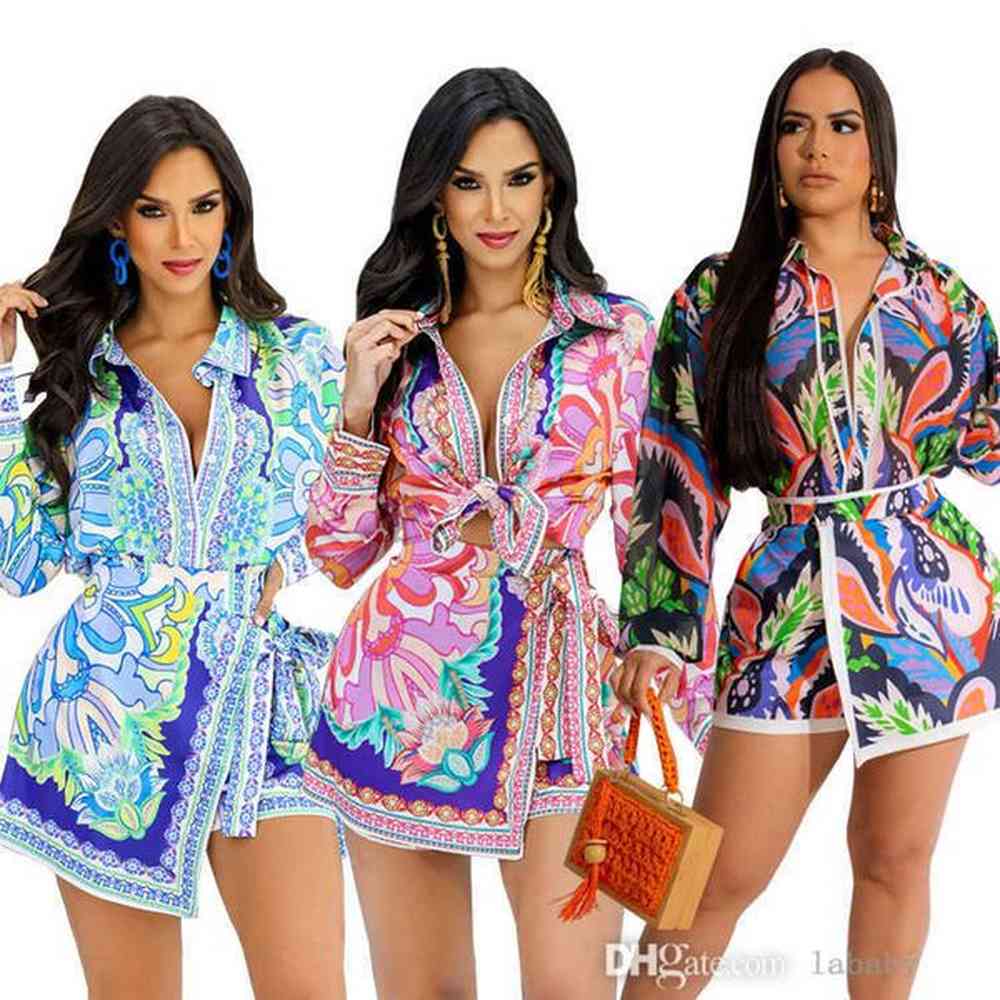 summer designer tracksuit women fashion two piece set printed