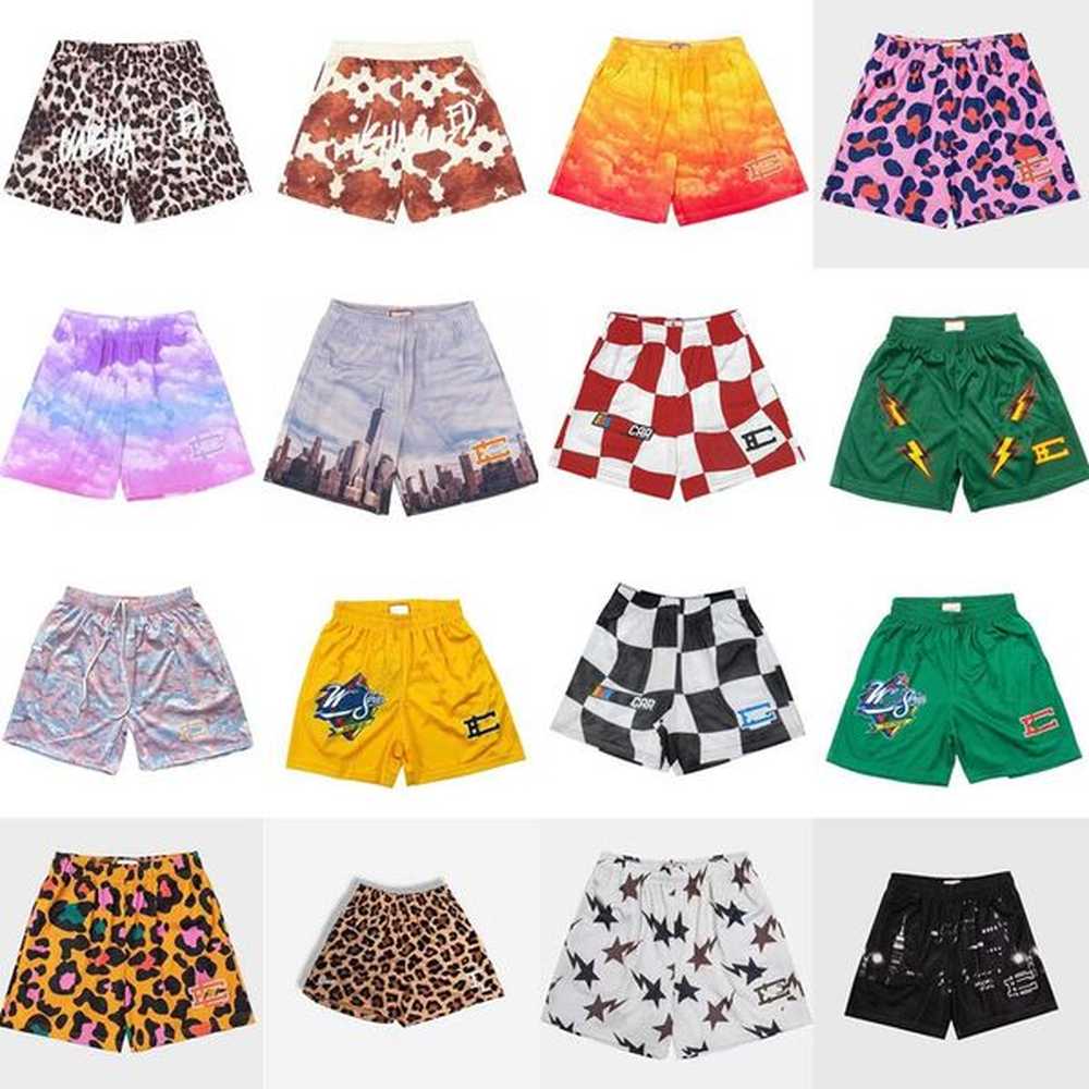 Summer Ericly Designer Casual Mens emmanuelness shorts knee length loose hip hop man EE short running fintness beach