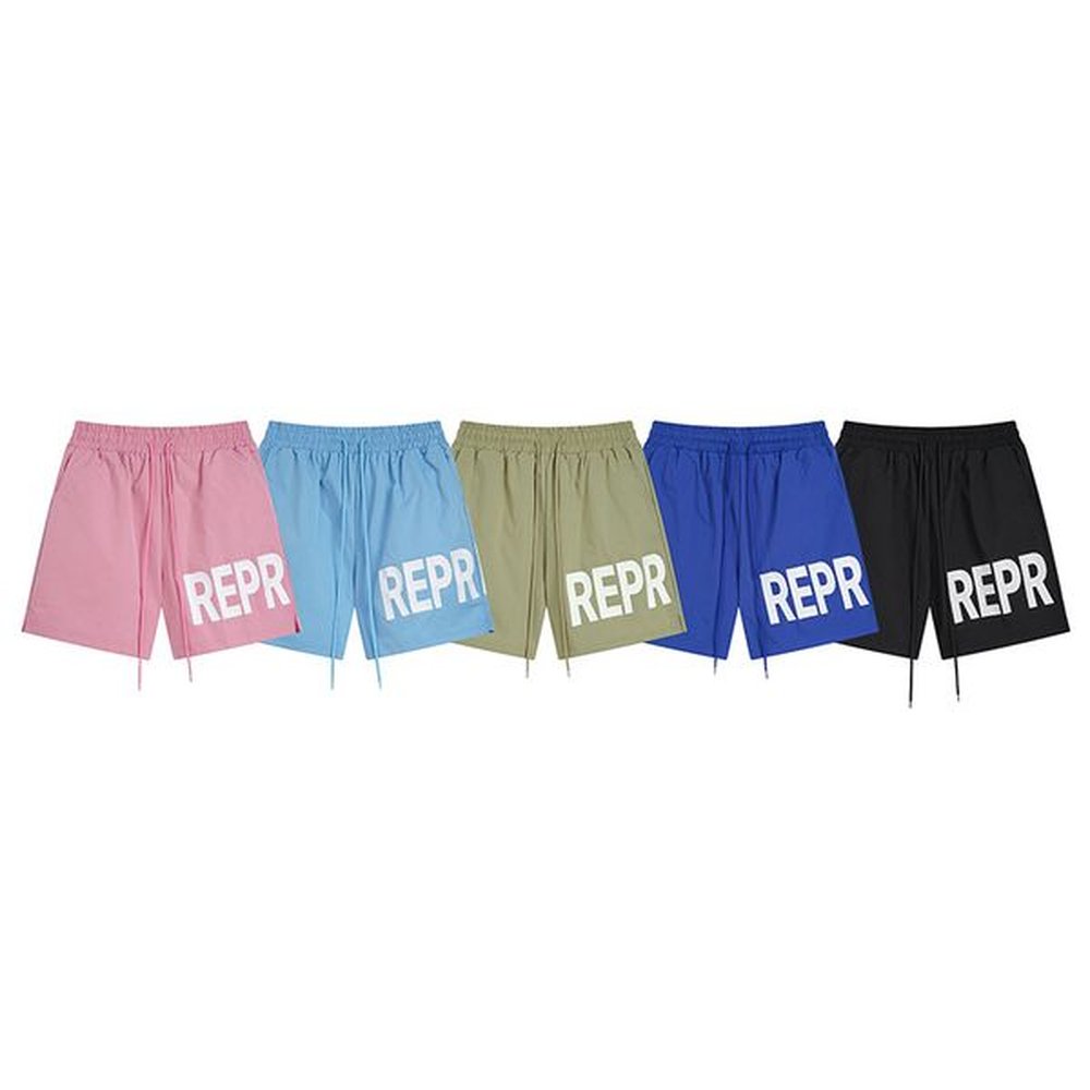 Summer Fashion Pocket Solid Color Letter Print Beach Board Shorts Drawstring Swim Wear Cotton Short Men XL Blue