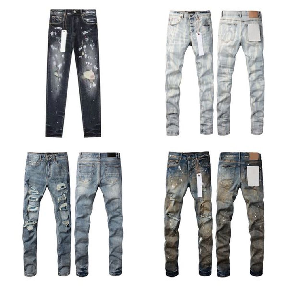 summer jeans for men women pants designer purple jeans Trousers Mens Purple Jeans hight quality pants