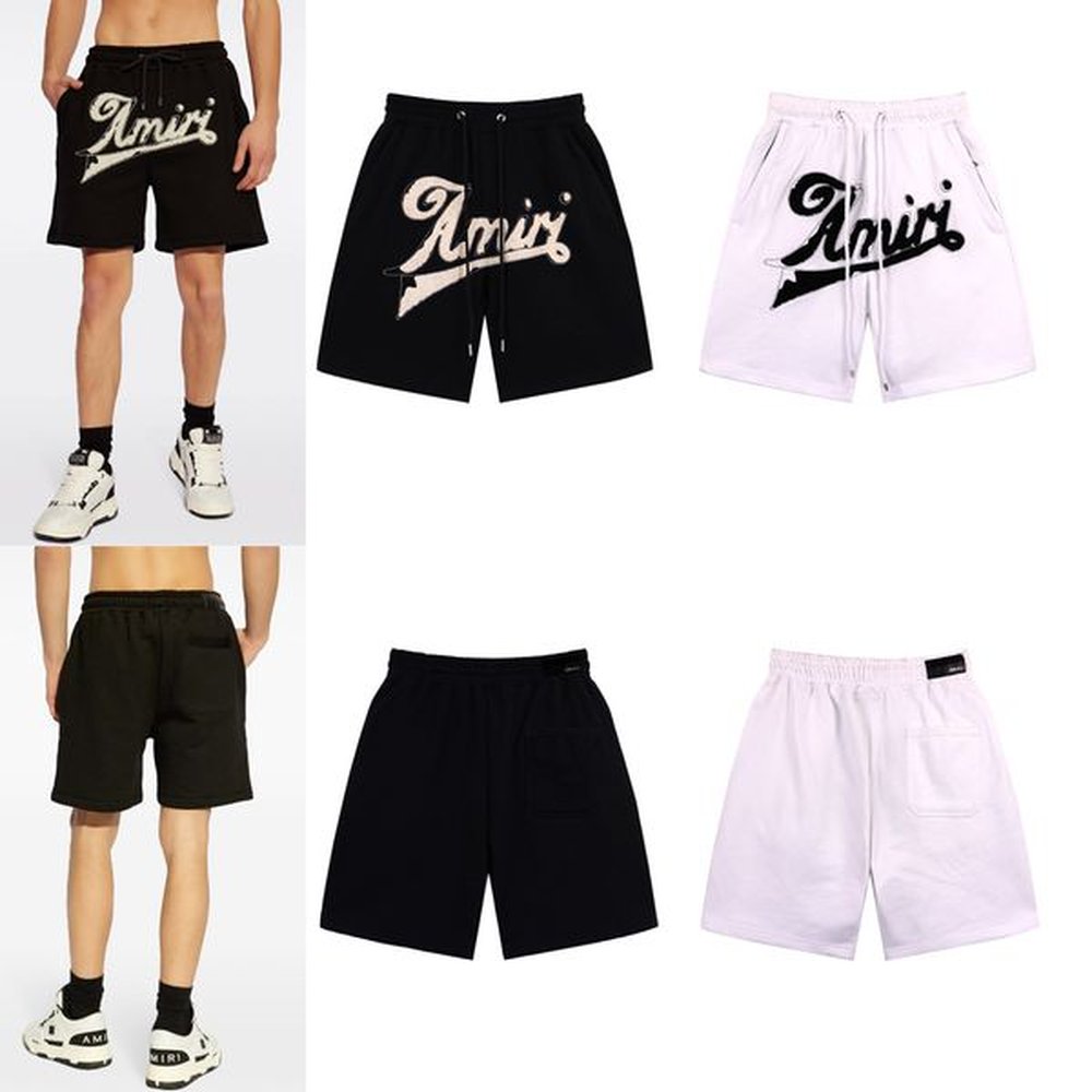 Summer Man Running Gym Breathable Cotton Short Designer Pant Men Black Casual Sports Shorts Towel Embroidery Letter