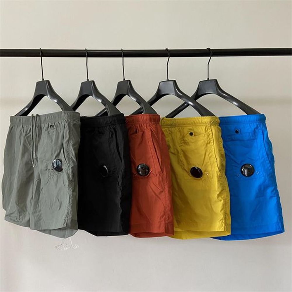 Summer Man Short One Lens Nylon Swim Shorts Fashion Streetwear Outdoor Sports Casual Pant Men Sweatpants 5 colors