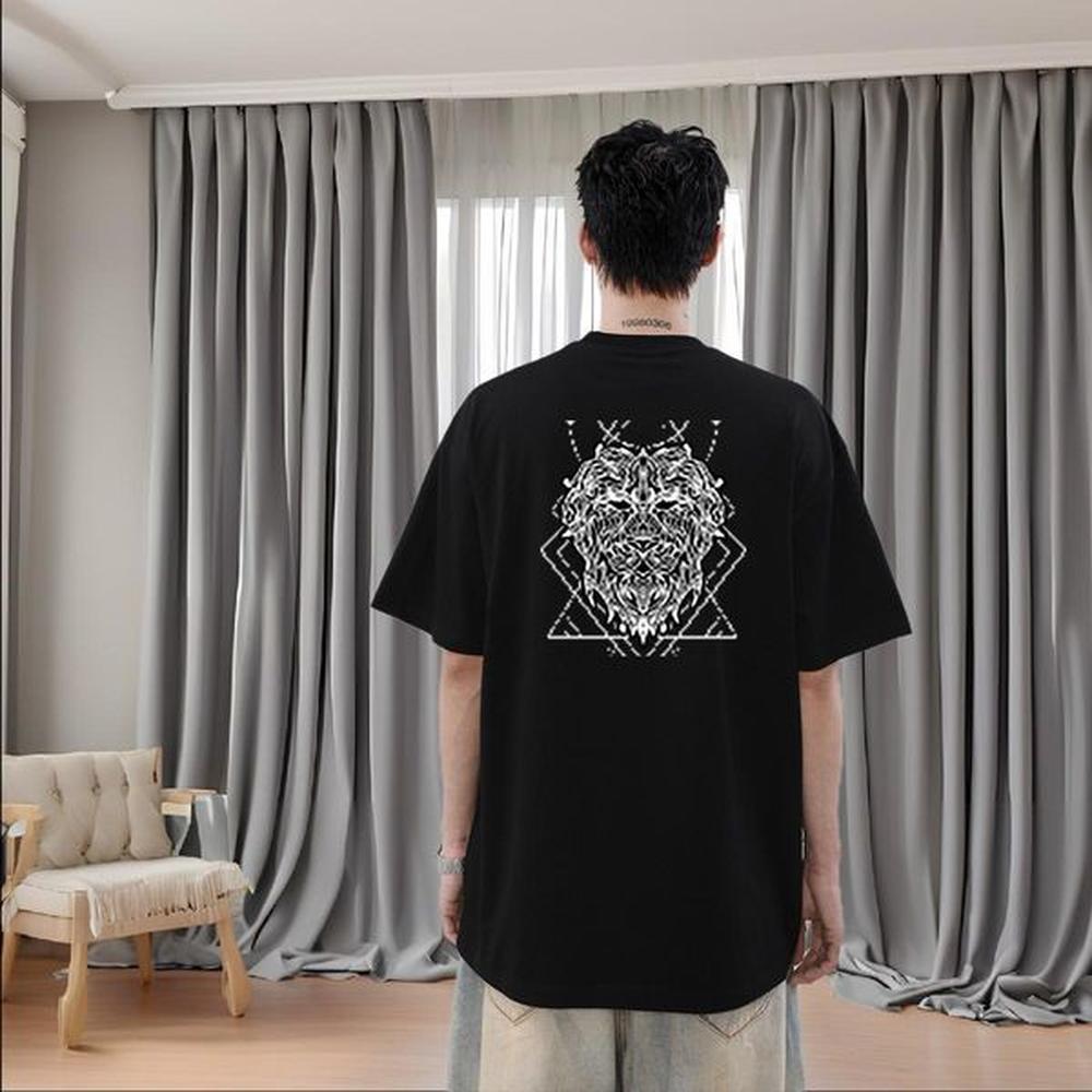 2024 Summer Men Clothes T-Shirt 230g Pure Cotton Sports Casual creature O-Neck Short Sleeve T Shirt For Man Loose Fit Custom Cartoon Tees