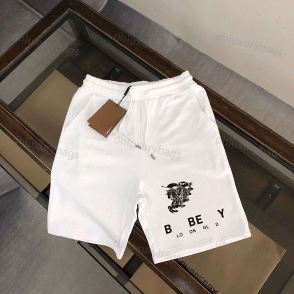 Summer Men Designer Short Women Mens Letters Knight Graphic Print Shorts Loose Casual Lace Up Breathable Straight Outdoor Sweatpants