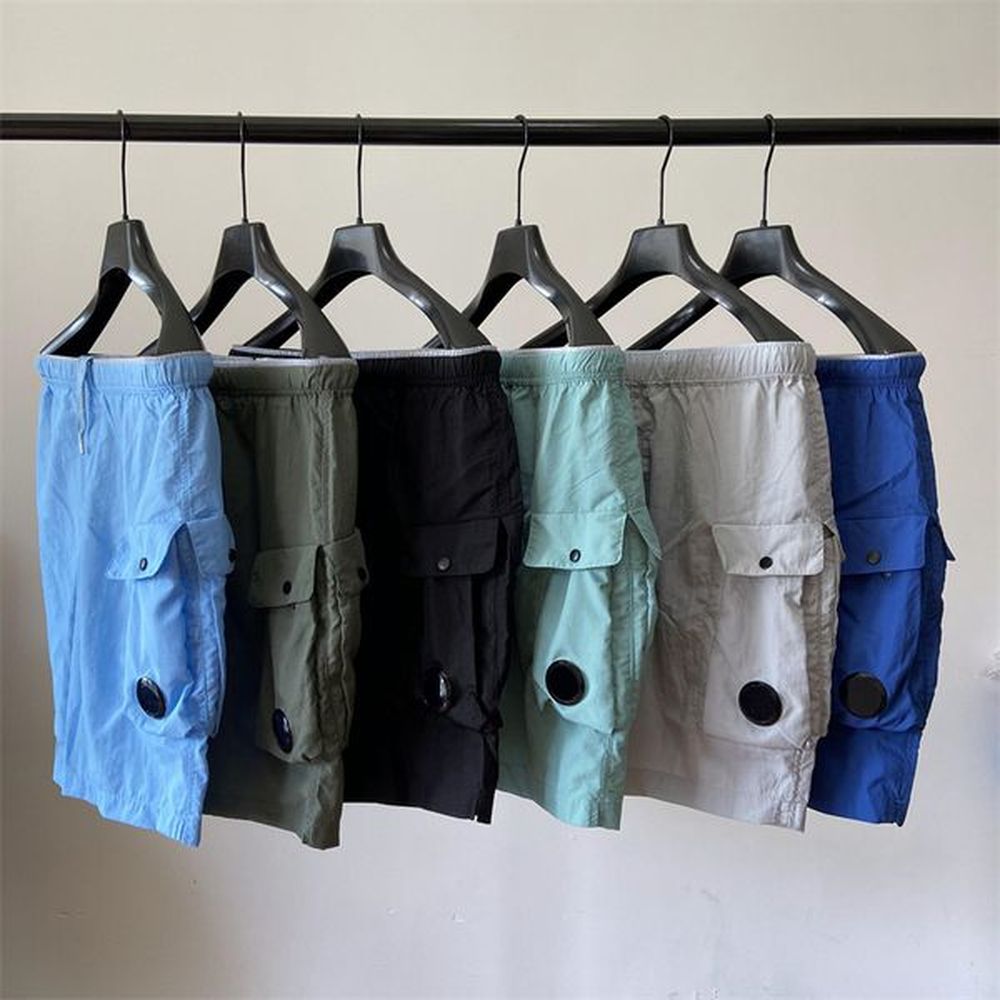Summer Men Short Pocket Lens Nylon Swim Quick Drying Shorts Sports Casual Mens Cargo Pants Loose M-XXL