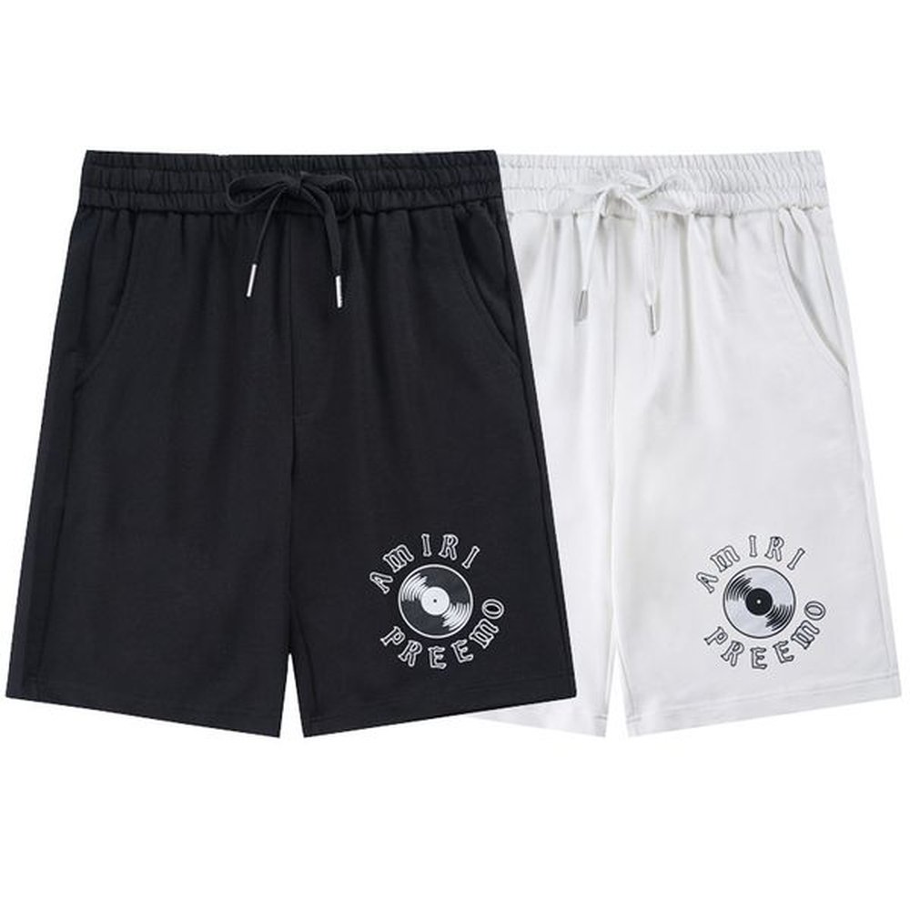 Summer Men Washed Shorts Designer Sports Fashion Man Drawstring Pocket Short Pant Casual Streetwear Sweatpants Letter Printing Black