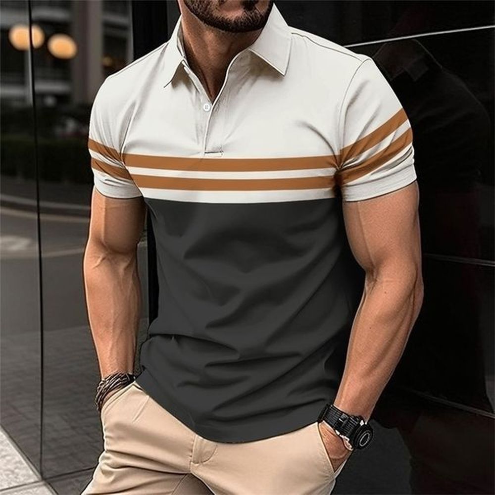 Summer Mens Casual Polo Shirt Spring Summer Business Leisure Breathable Lapel Polo Shirt for Man 240823