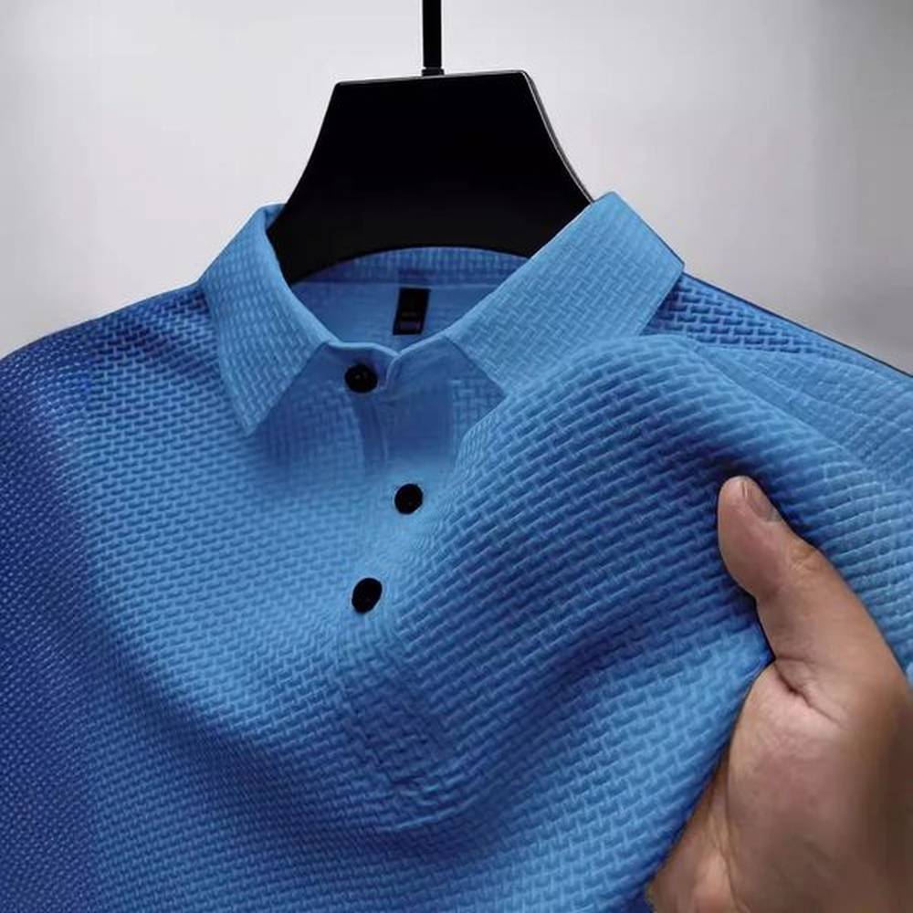 Summer Mens POLO Shirt Casual Breathable Comfortable Solid Color ButtonDown Lapel HighQuality ShortSleeved Tops 250110