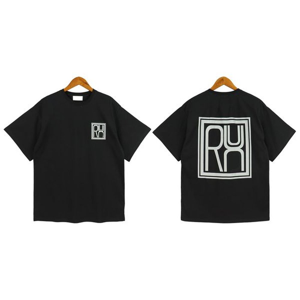 Summer Mens T-Shirts Womens rhuds Designers For Men tops Letter polos Embroidery tshirts Clothing Short Sleeved tshirt large Tees1