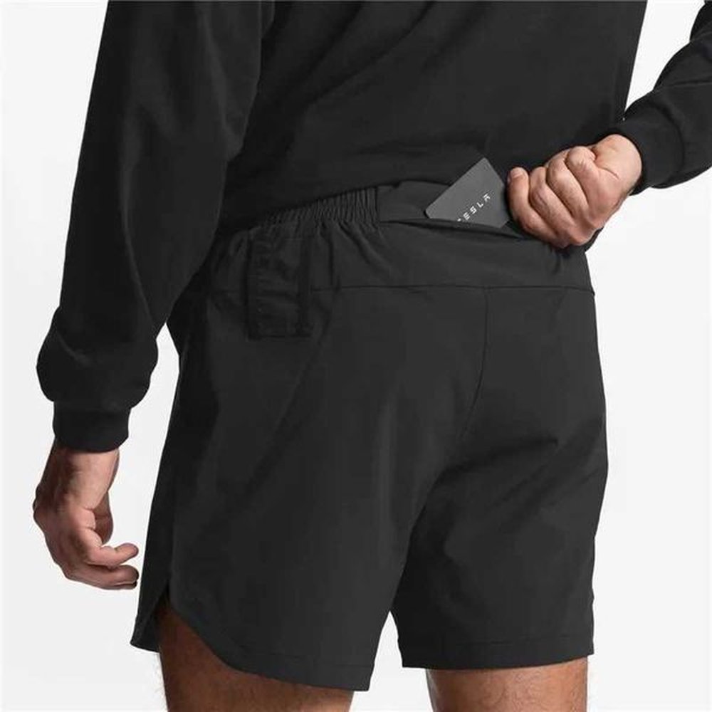 Summer New Gym Jogging sports Shorts Mens Sports Quick-drying Multiple pockets Running Shorts woven Men Casual Shorts LX241028
